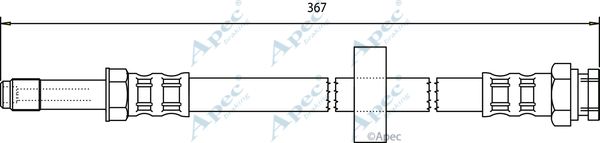 APEC BRAKING Тормозной шланг HOS3349